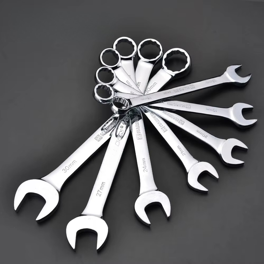 Wrench Set - Conjunto Profissional de Chaves Combinadas Cromo
